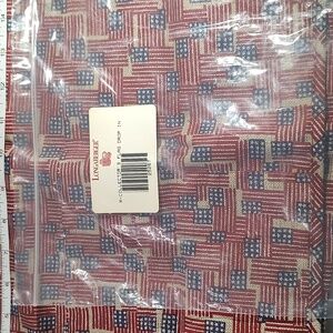 Longaberger Liner Collectors Club Flag Basket/Magazine Drop In, Has 8 Pockets